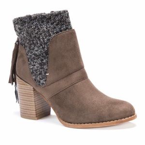 MUK LUKS Heeled Ankle Bootie